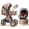 Luxury 3-in-1 Baby Travel System – High-Landscape Stroller, Bassinet & Carrier