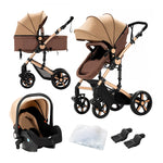 Lightweight Foldable Baby Stroller — 3-in-1 Travel System (LATCH)